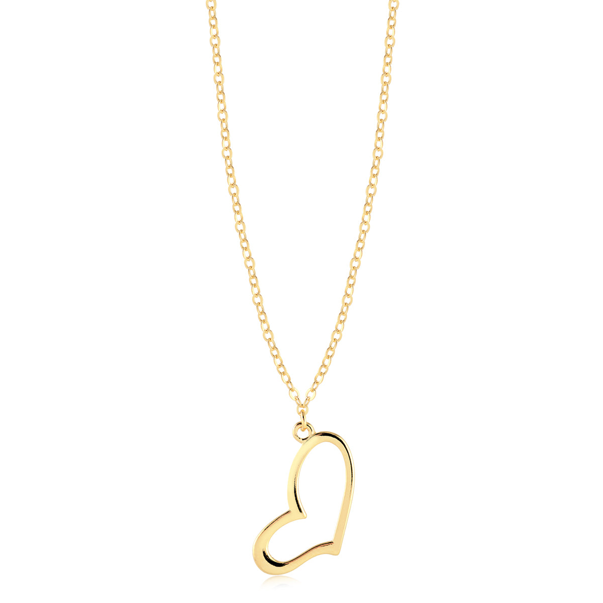 Cadena Con Dije Corazon Enchapado