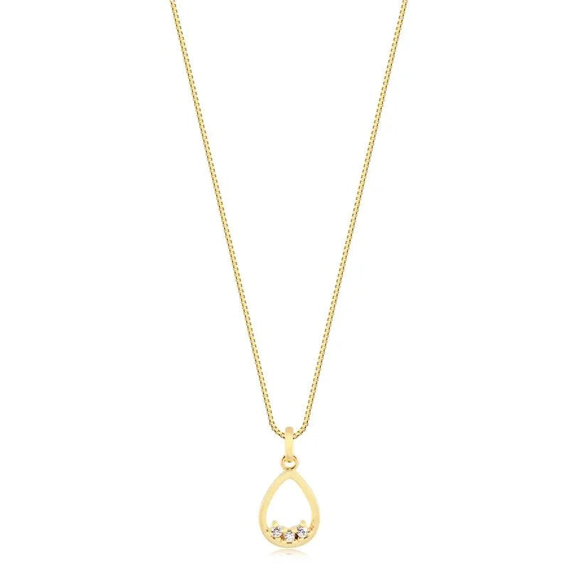 Cadena Con Dije Gota Enchapado