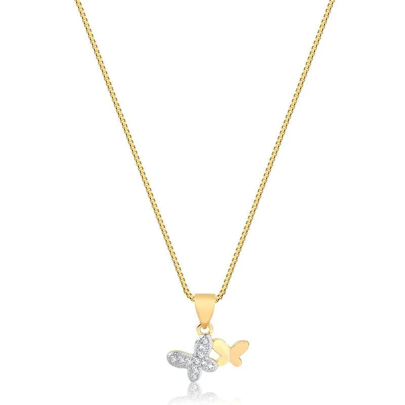 Cadena Con Dije Mariposa Enchapado
