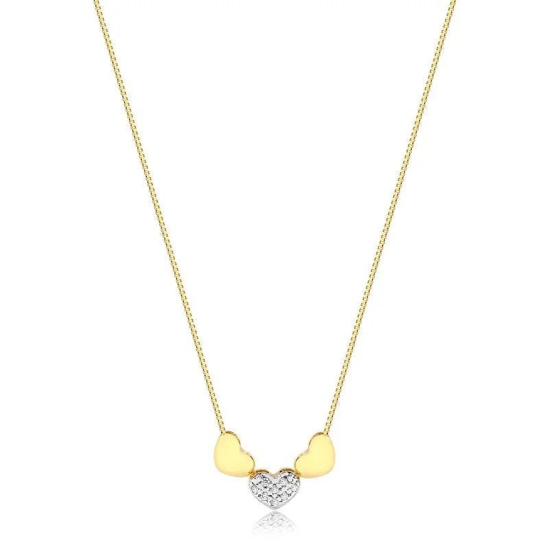 Cadena Con Dije Corazon Enchapado