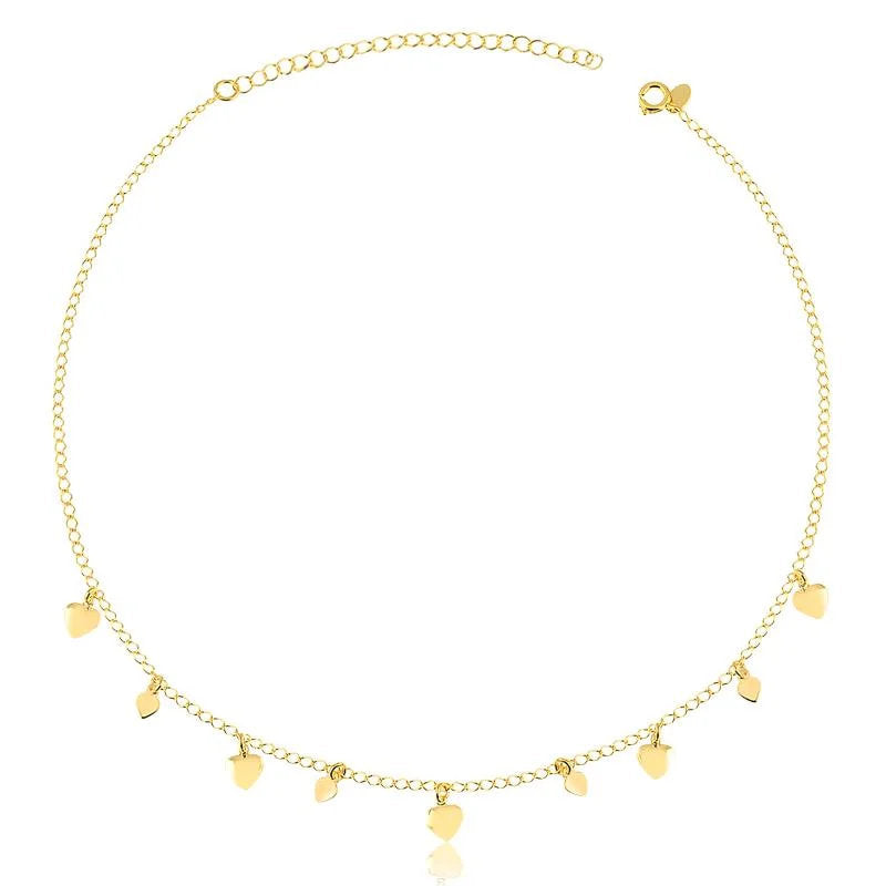 Chokers Corazon Enchapado