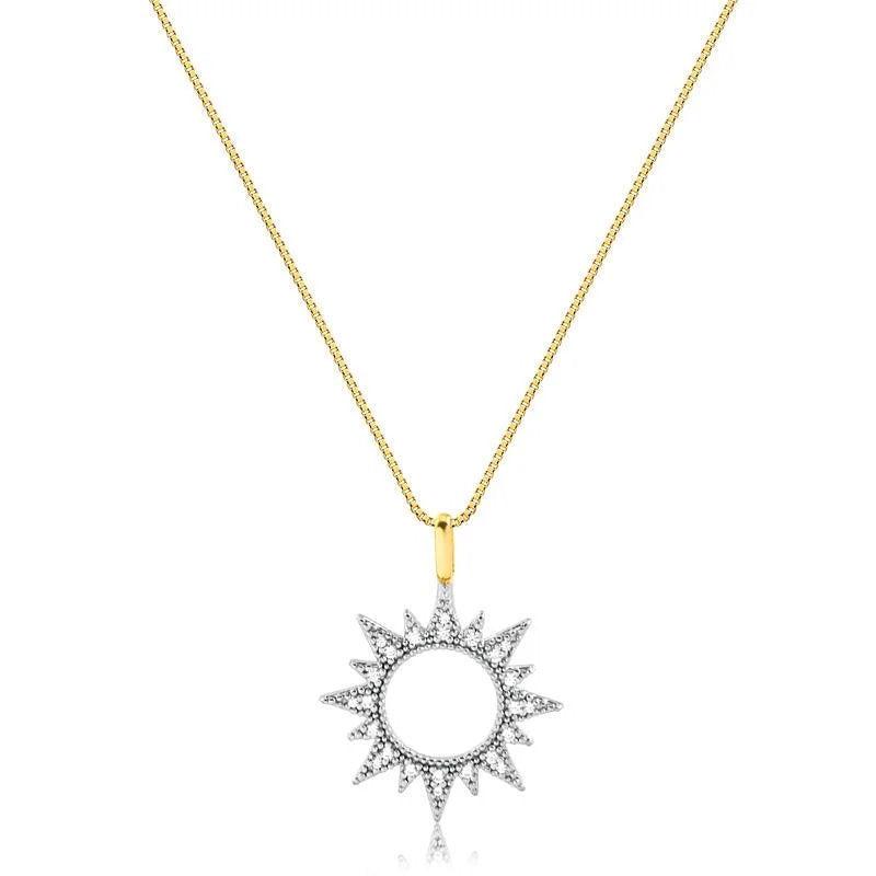 Cadena Con Dije Sol Enchapado