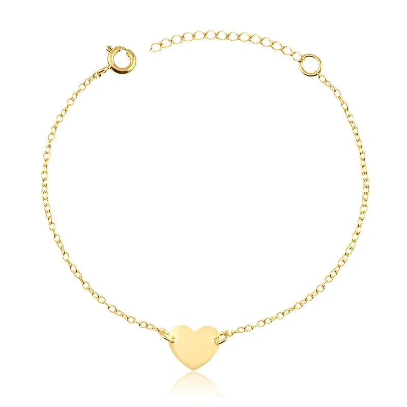 Pulsera Corazon Enchapado