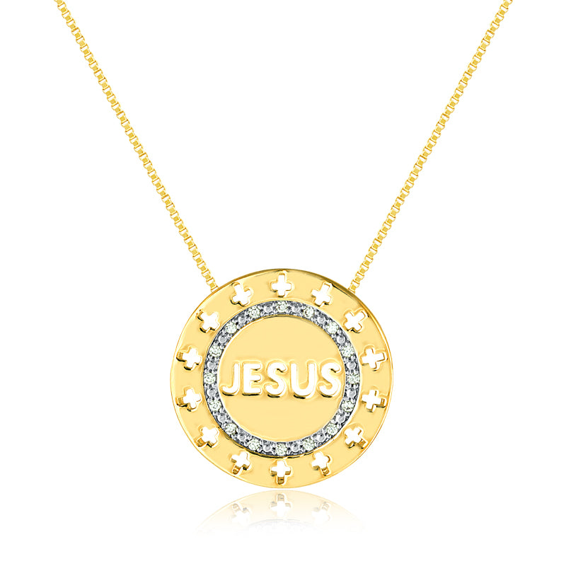 Cadena Con Dije Jesus Enchapado
