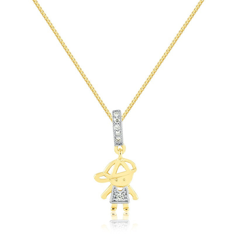 Cadena Con Dije Niño Enchapado