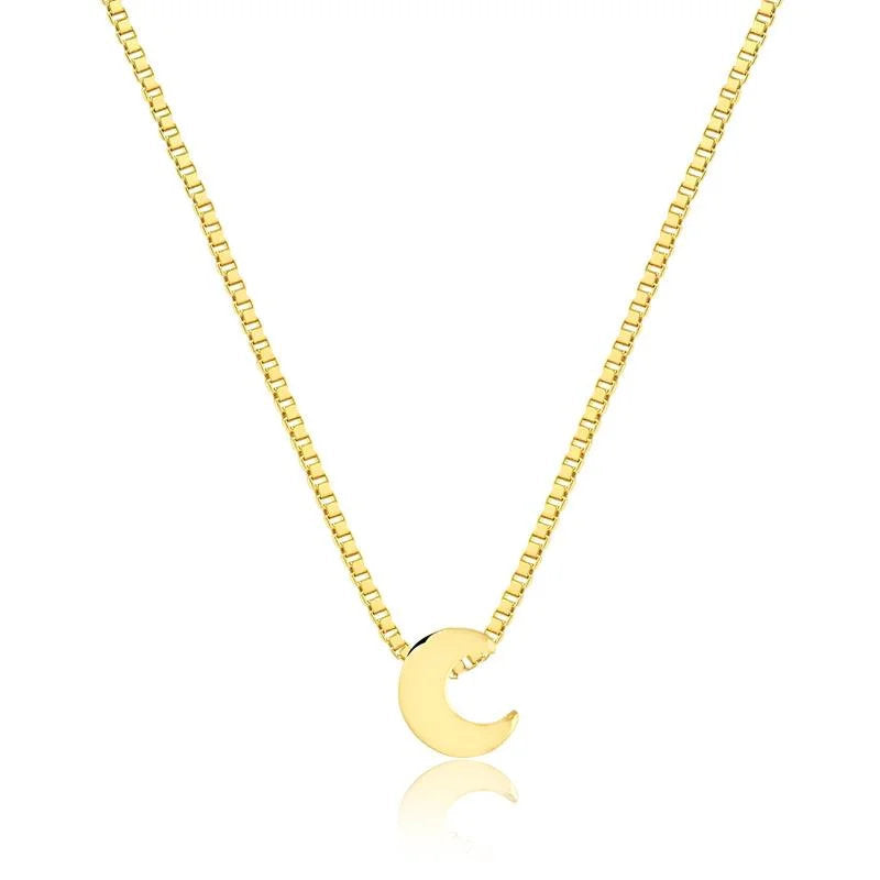 Cadena Con Dije Luna Enchapado