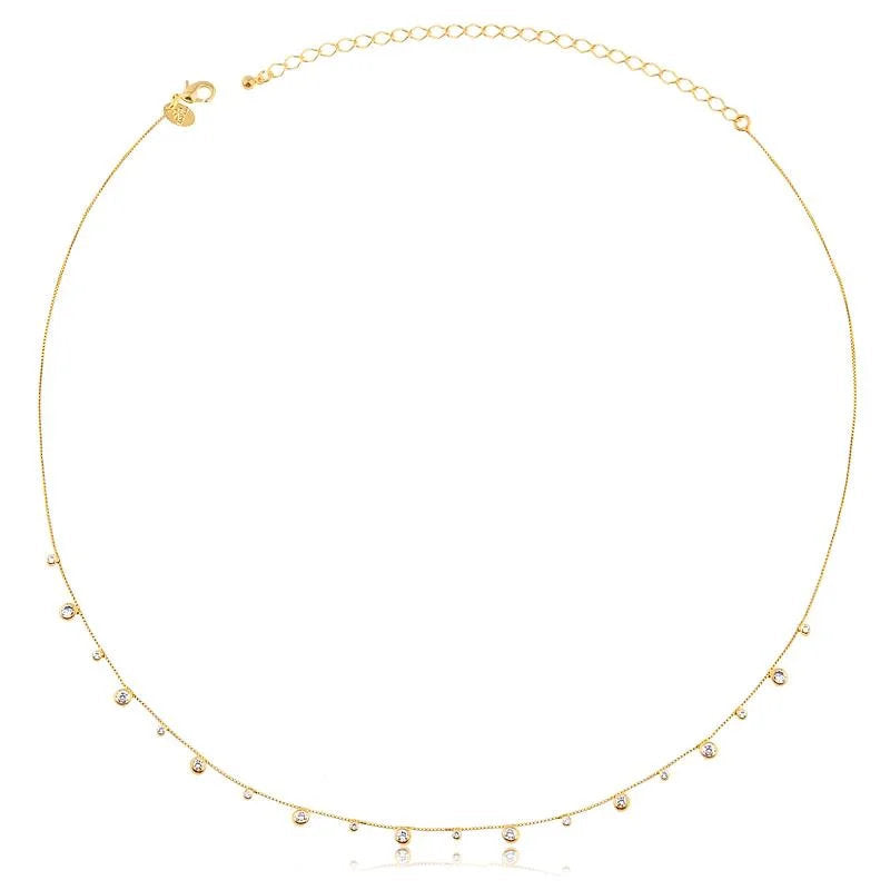 Chokers Piedra Enchapado
