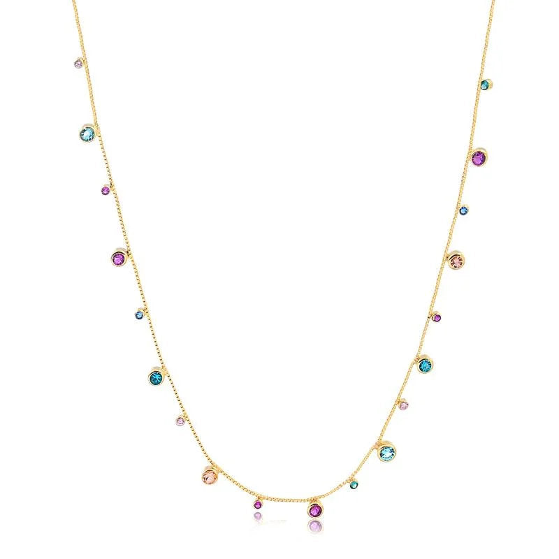 Chokers Piedra Enchapado