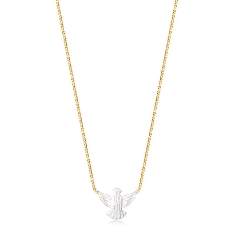 Cadena Con Dije Espiritu Santo Enchapado