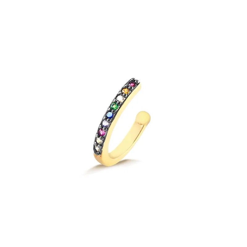 Aro Cartilago Multicolor Enchapado