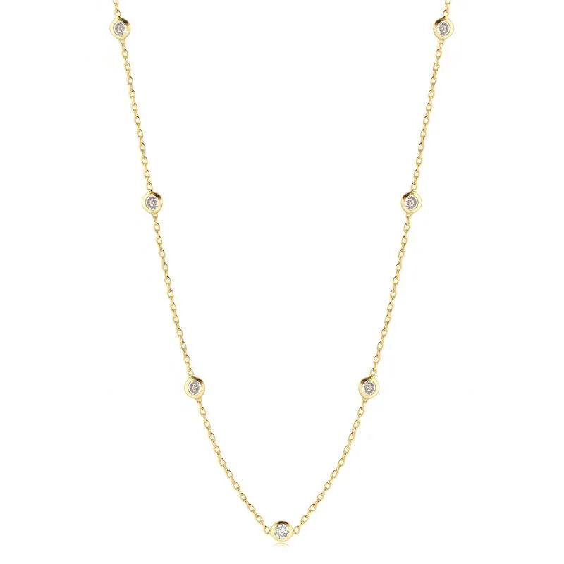 Chokers Piedra Enchapado