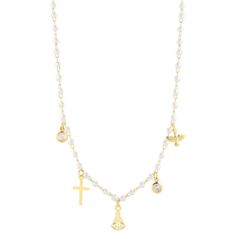 Chokers Perlas Enchapado