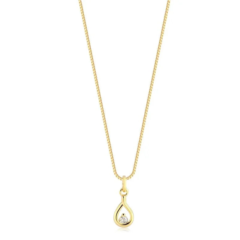 Cadena Con Dije Gota Enchapado