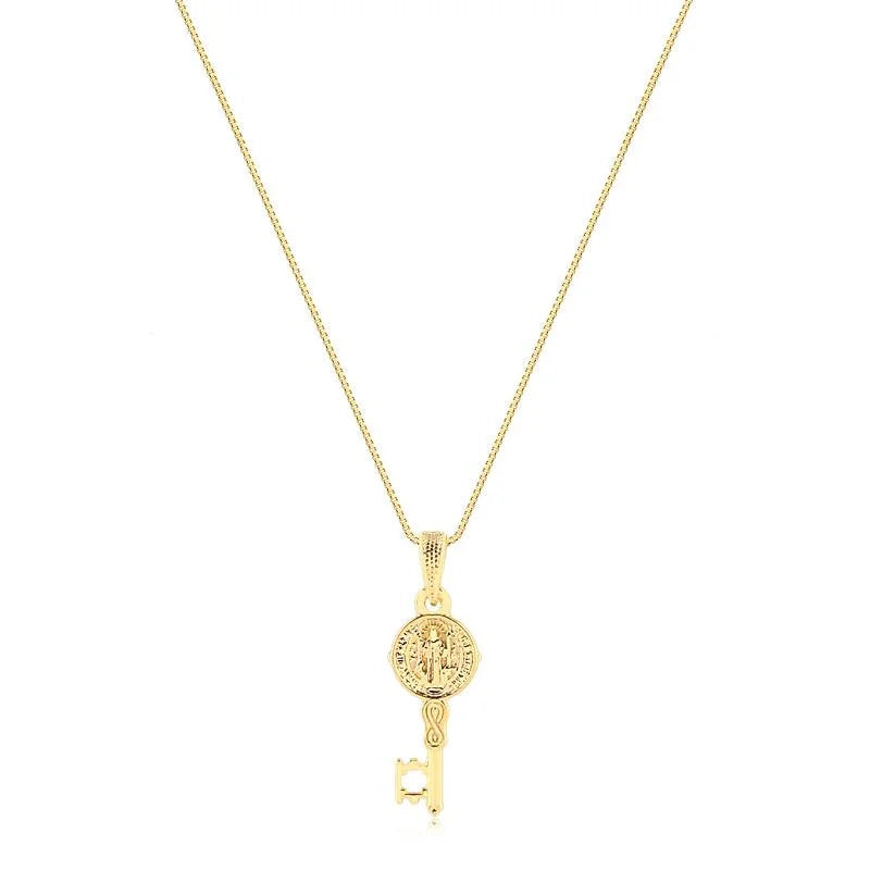 Cadena Con Dije Llave Enchapado
