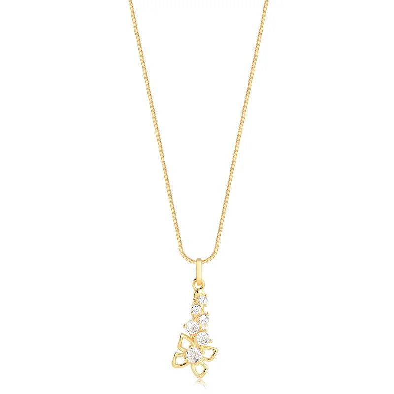 Cadena Con Dije Mariposa Enchapado