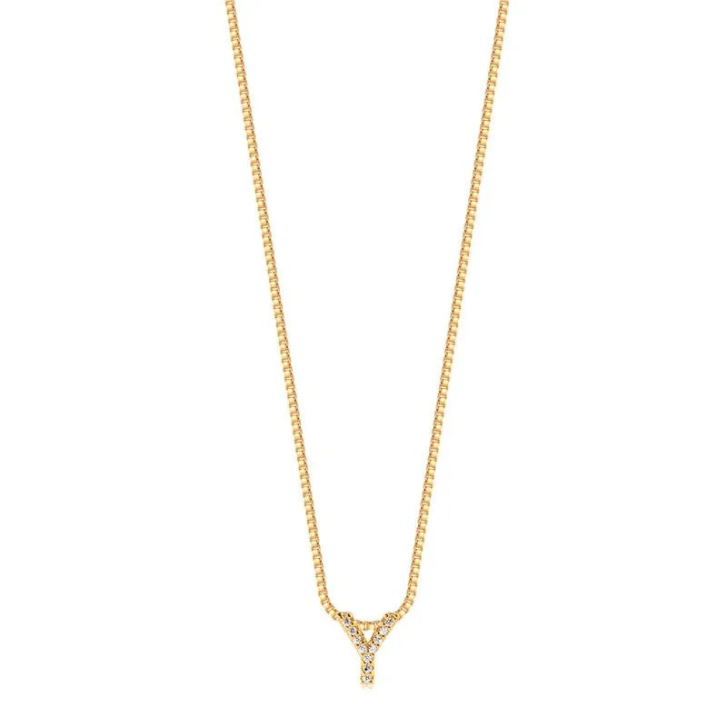 Cadena Con Dije Inicial Y Enchapado