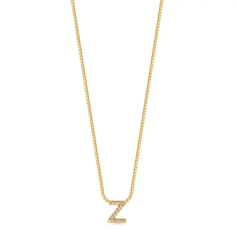 Cadena Con Dije Inicial Z Enchapado