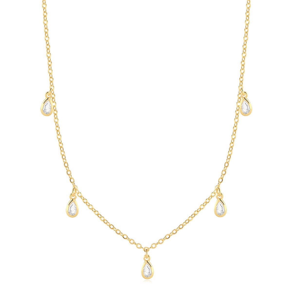 Chokers Piedra Enchapado
