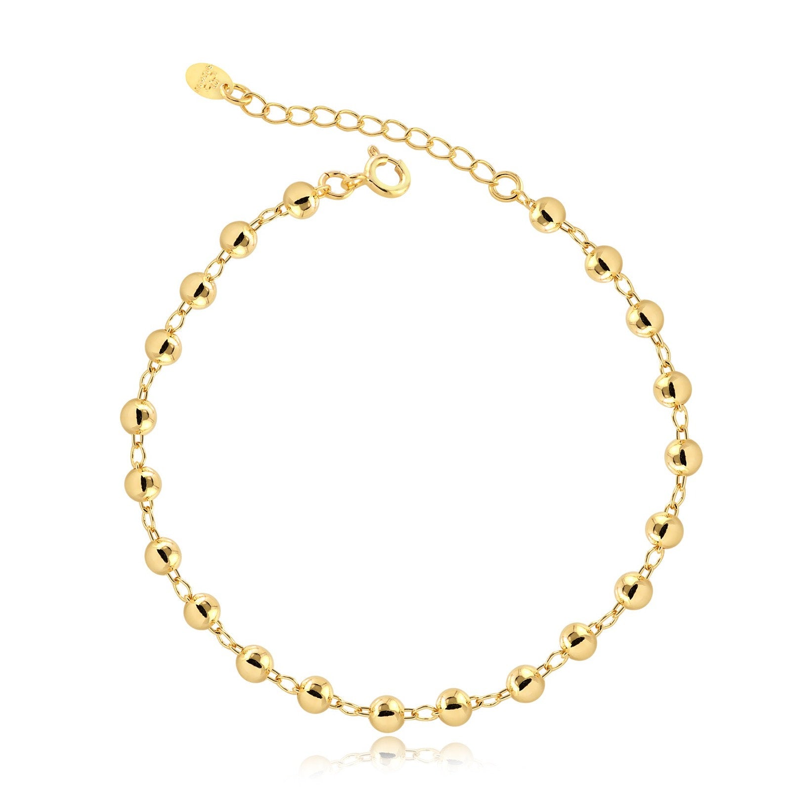 Pulsera Bolitas Enchapado