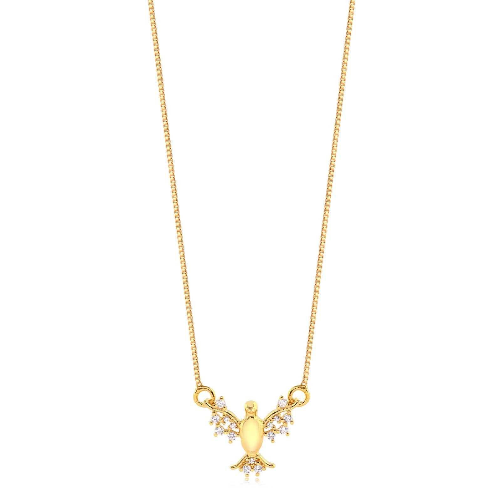 Cadena Con Dije Espiritu Santo Enchapado