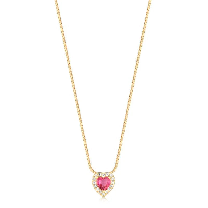 Cadena Con Dije Corazon Enchapado