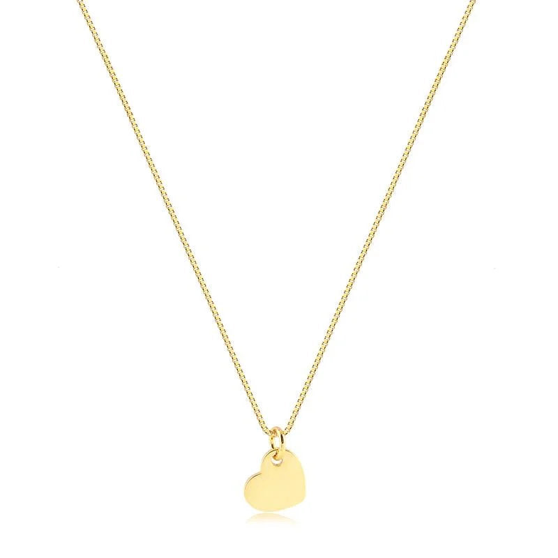 Cadena Con Dije Corazon Enchapado