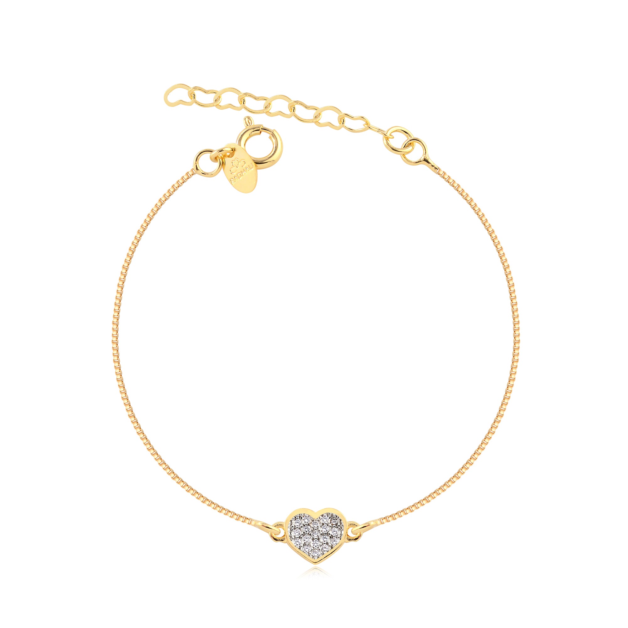 Pulsera Corazon Enchapado