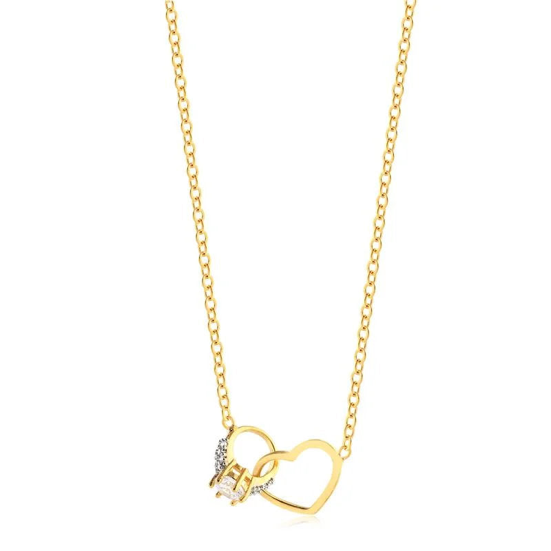 Cadena Con Dije Corazon Enchapado