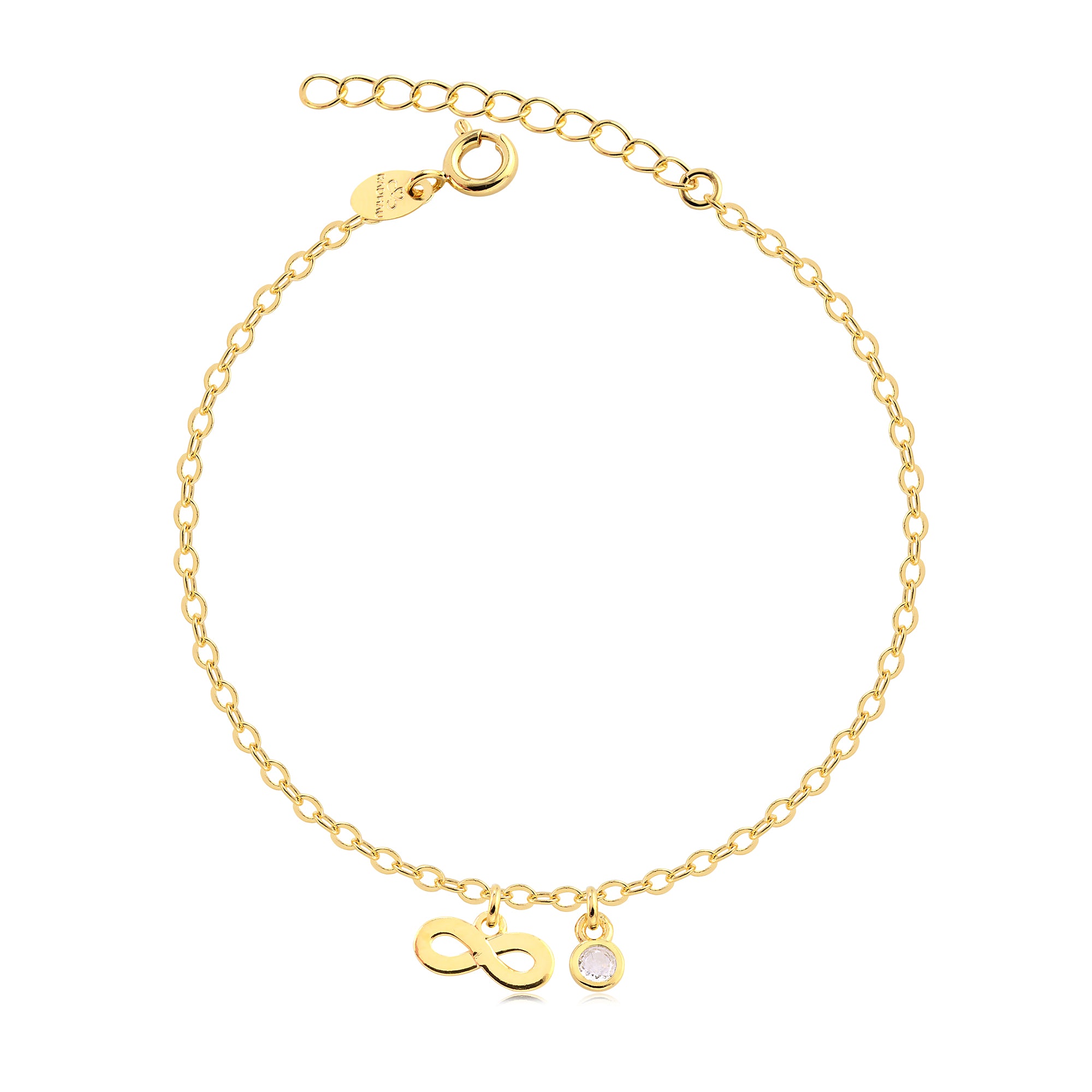 Pulsera Dije Infinito Enchapado