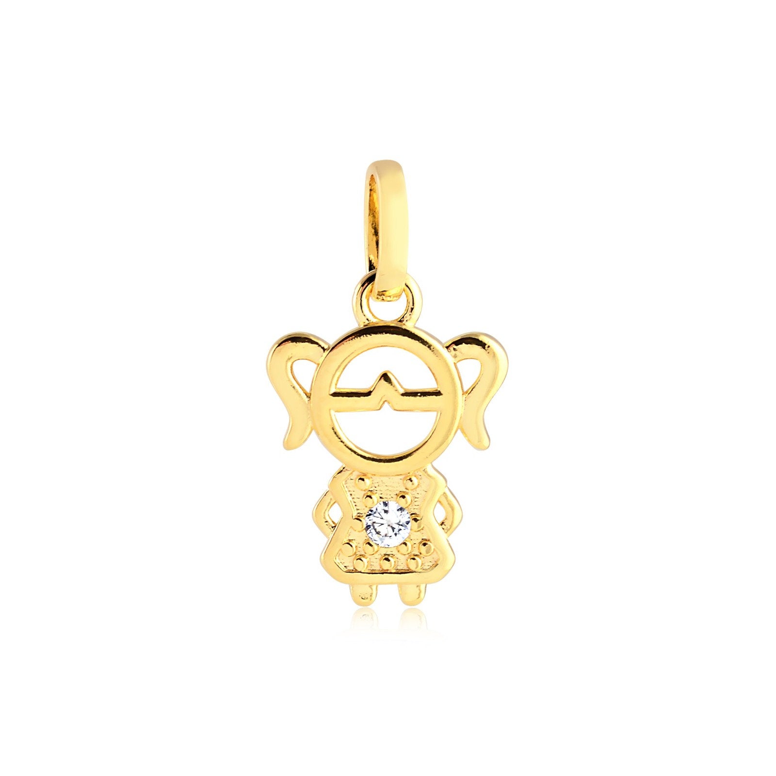 Cadena Con Dije Niña Enchapado