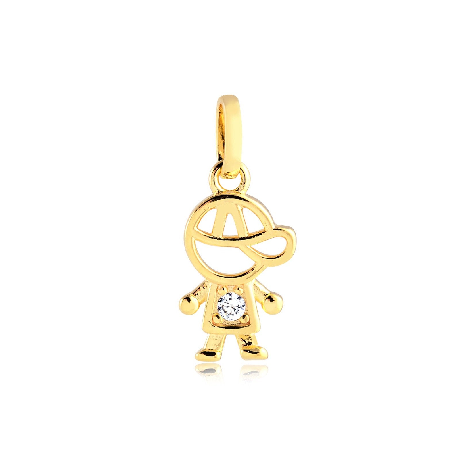 Cadena Con Dije Niño Enchapado