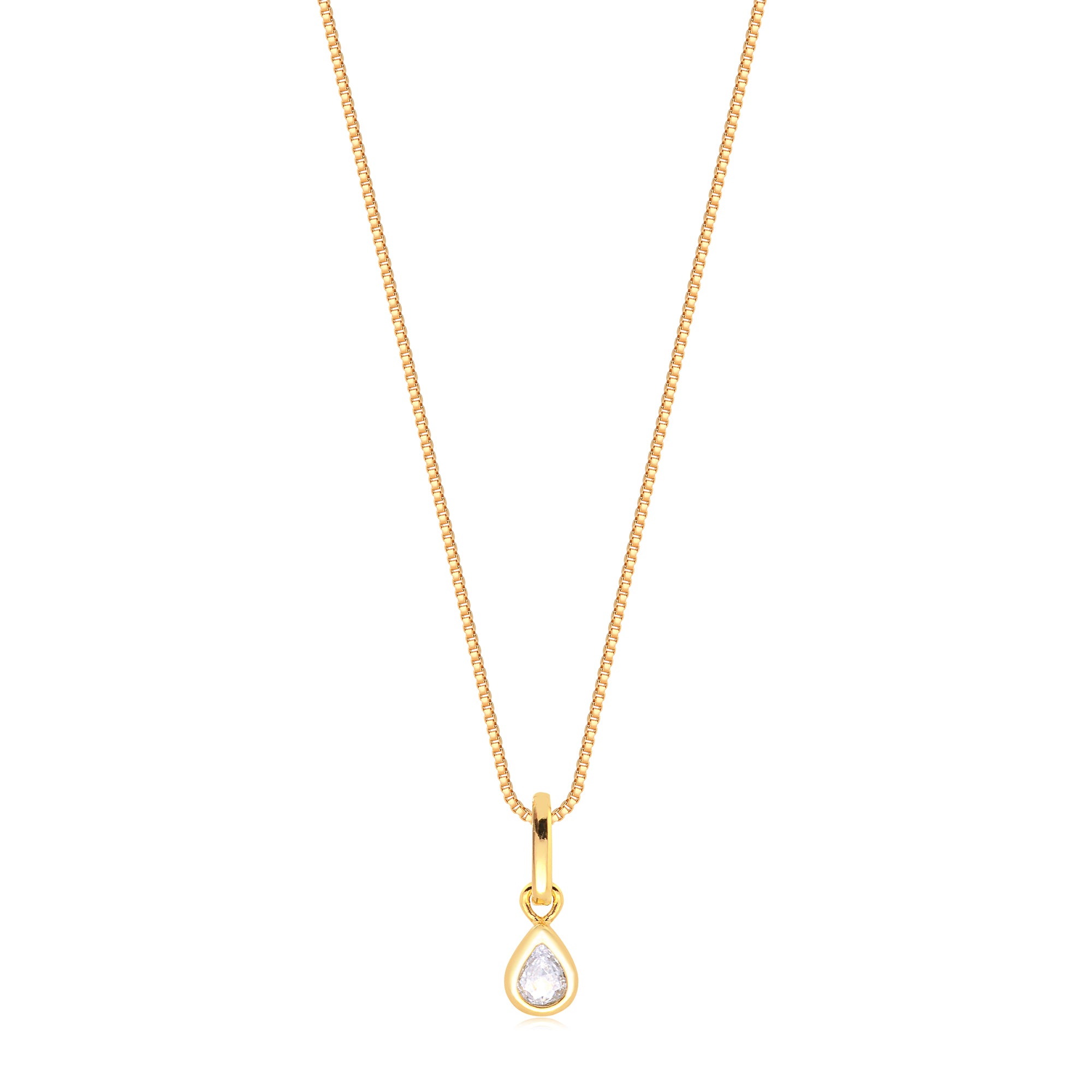 Cadena Con Dije Gota Enchapado