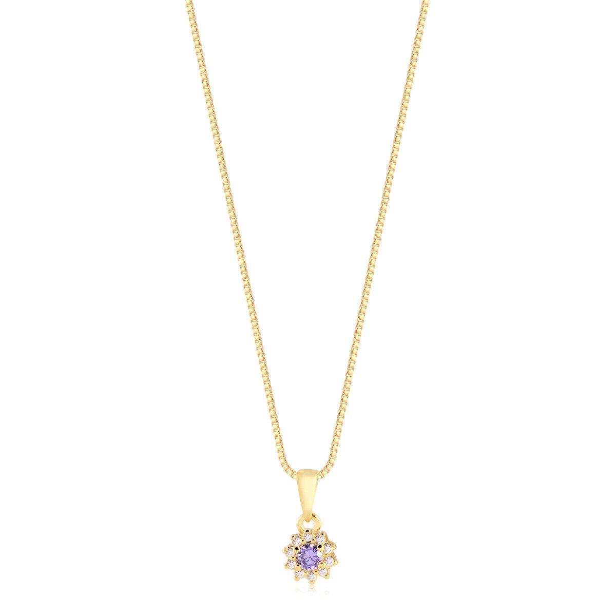 Cadena Con Dije Florcita Enchapado