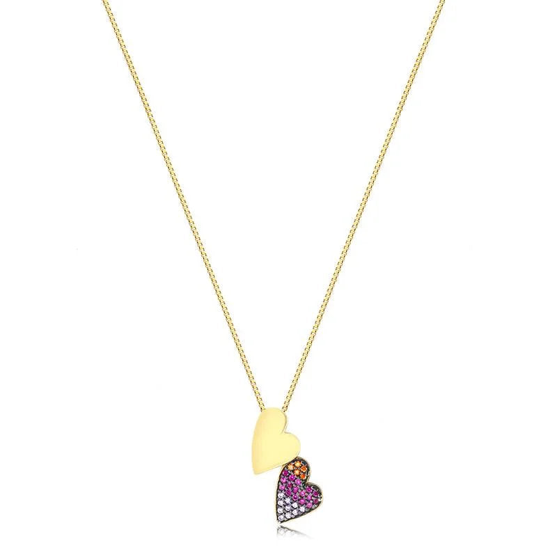 Cadena Con Dije Corazon Enchapado