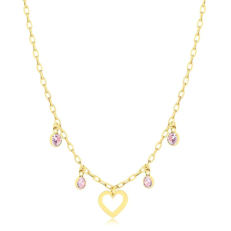 Chokers Corazon Enchapado