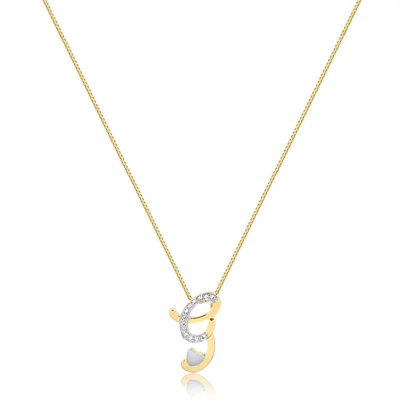 Cadena Con Dije Inicial G Enchapado