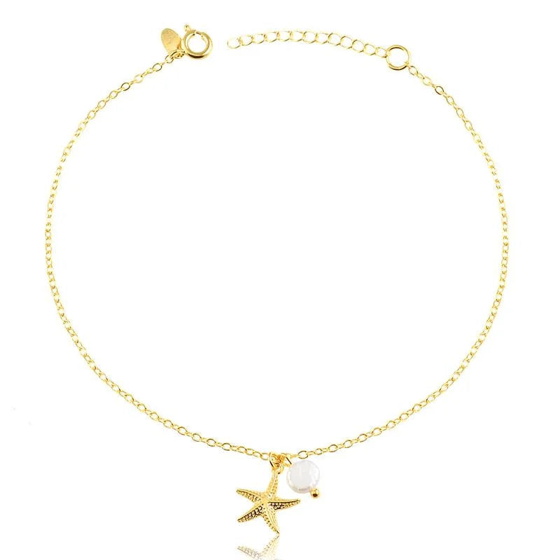 Tobillera Dije Estrella Enchapado