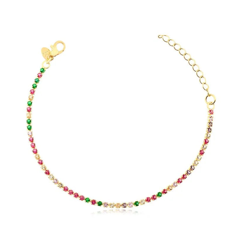 Pulsera Con Piedra Enchapado