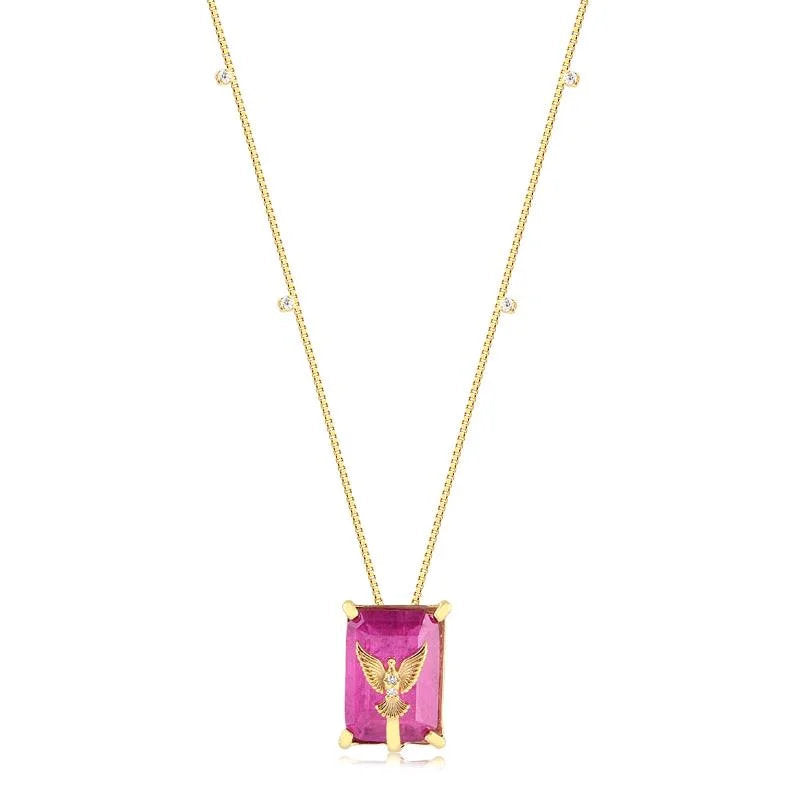Cadena Con Dije Espiritu Santo Enchapado
