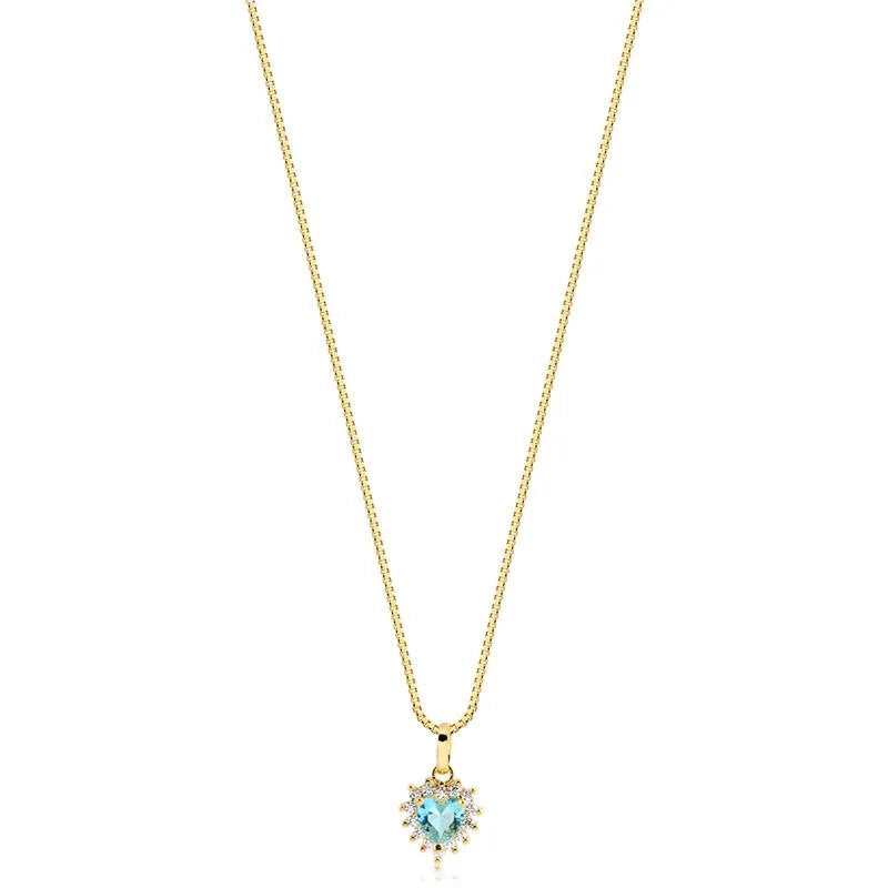 Cadena Con Dije Corazon Enchapado