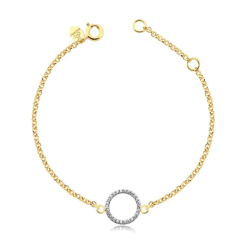 Pulsera Con Piedra Enchapado