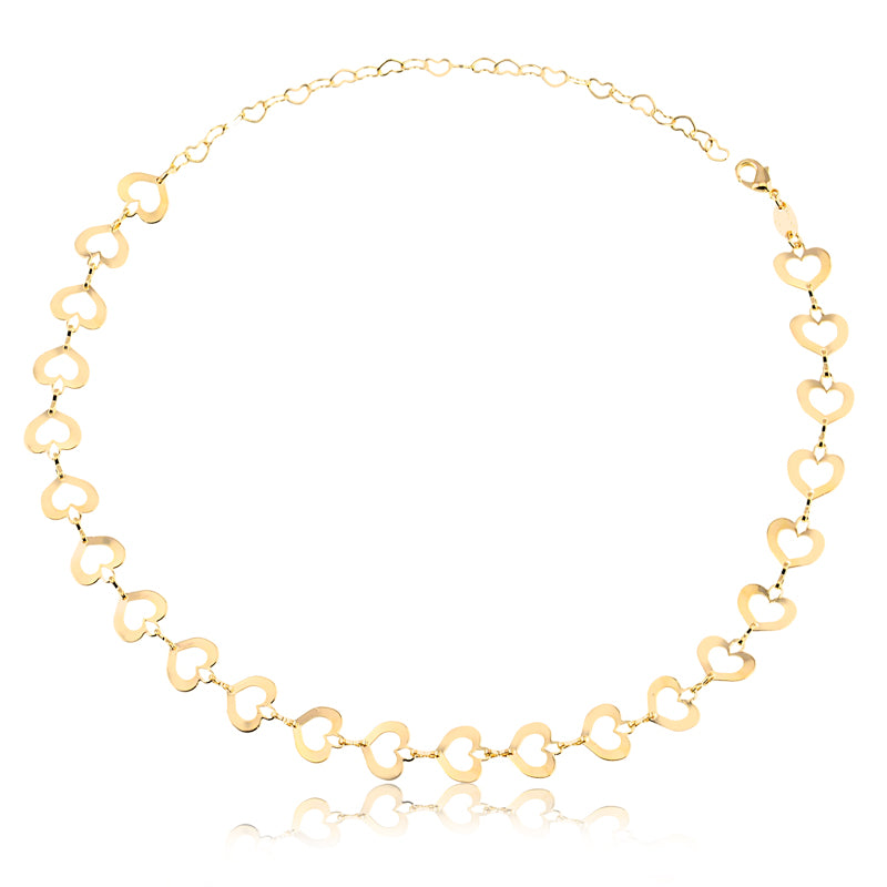 Chokers Corazon Enchapado