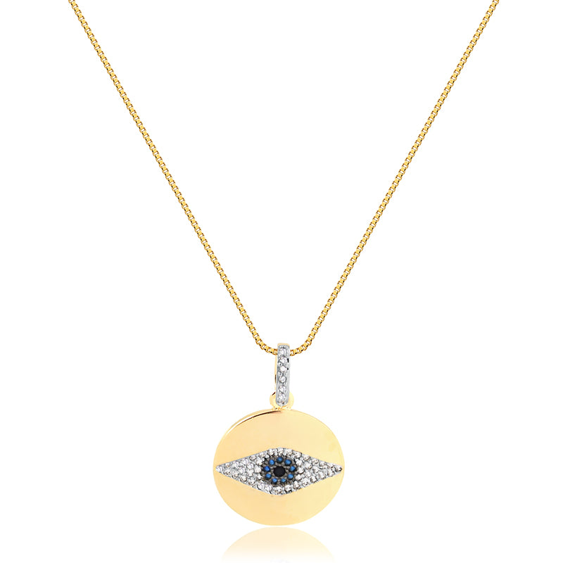 Cadena Con Dije Ojo Enchapado