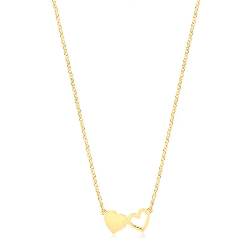 Cadena Con Dije Corazon Enchapado