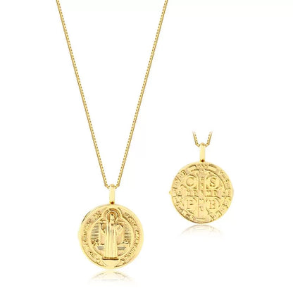 Cadena relicario San Benito