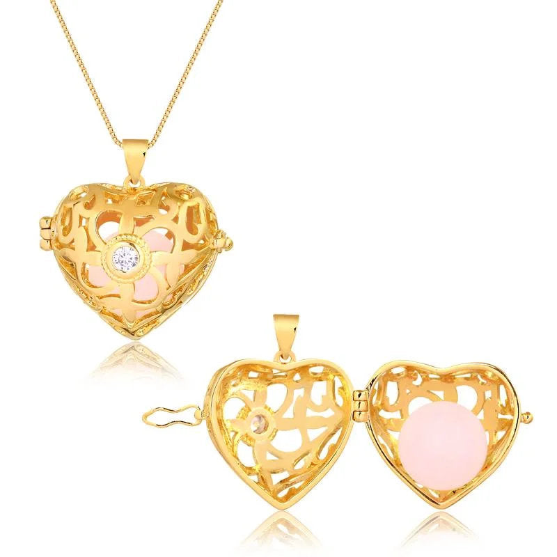 Cadena Con Dije Corazon Enchapado