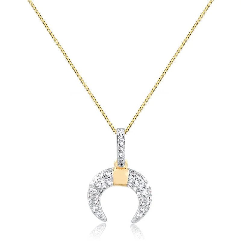 Cadena Con Dije Luna Enchapado