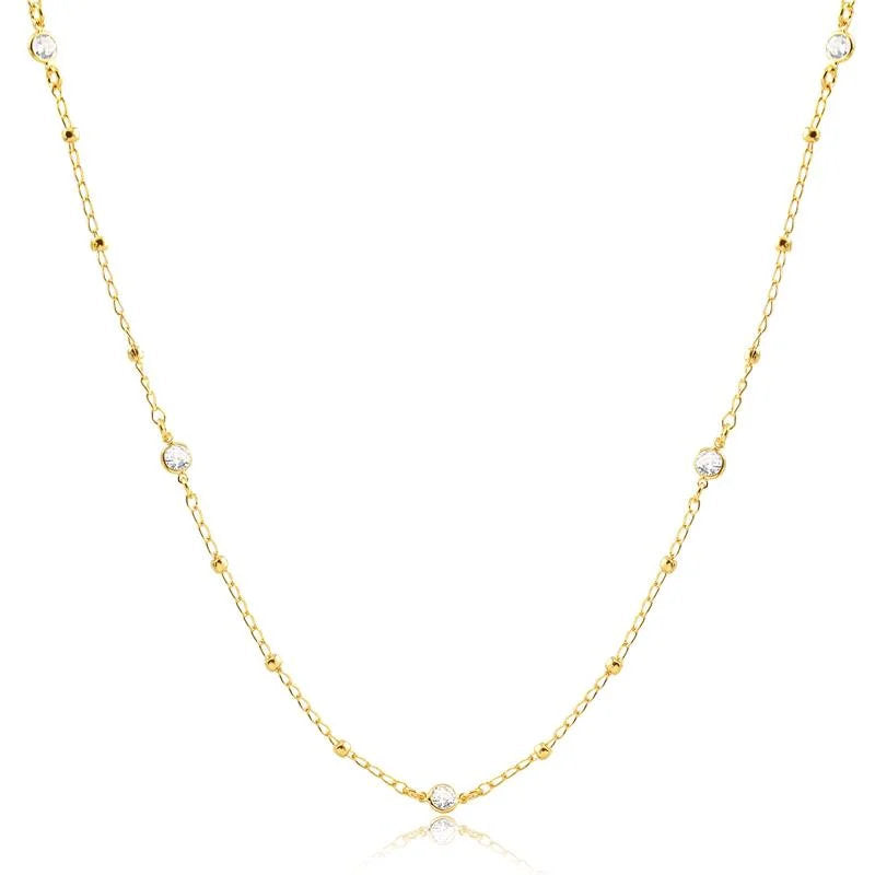 Chokers Piedra Enchapado