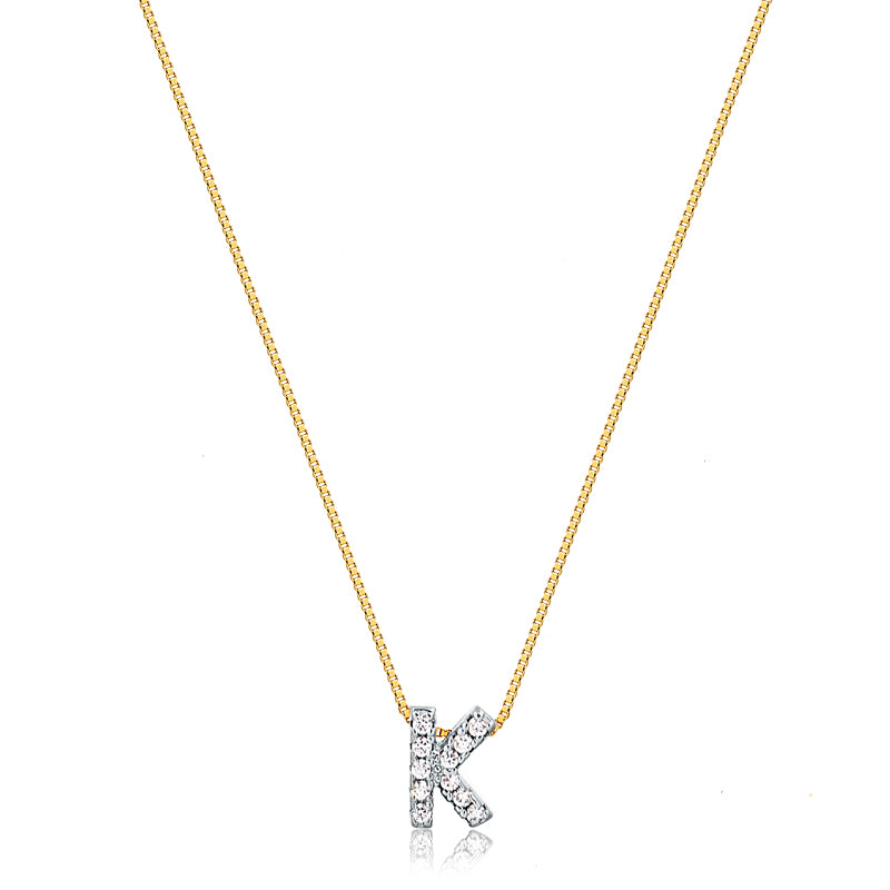 Cadena Nylon Inicial K Enchapado
