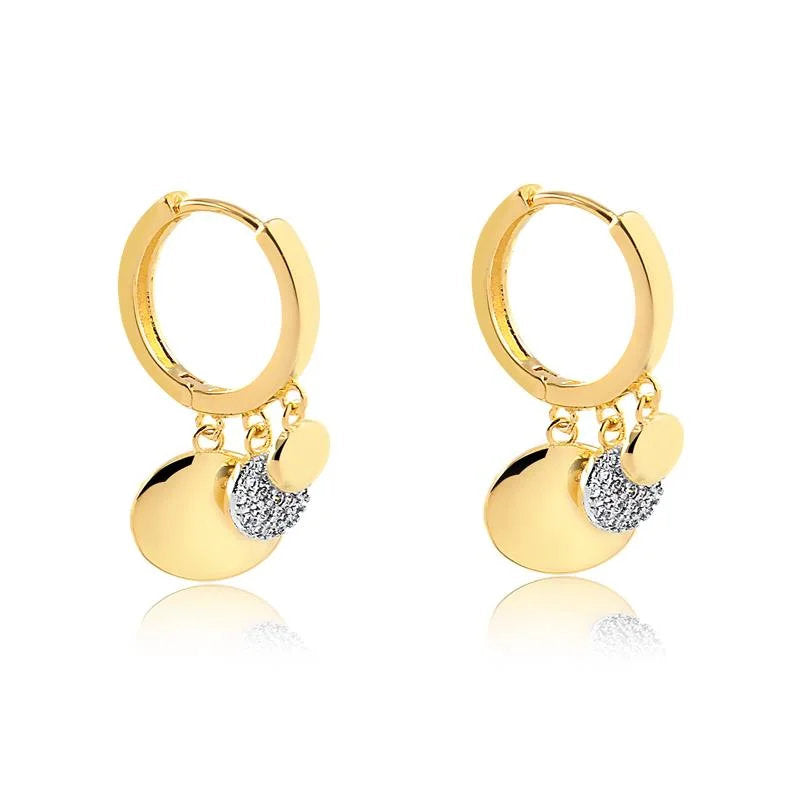 Aro Huggies Dije Moneda Enchapado
